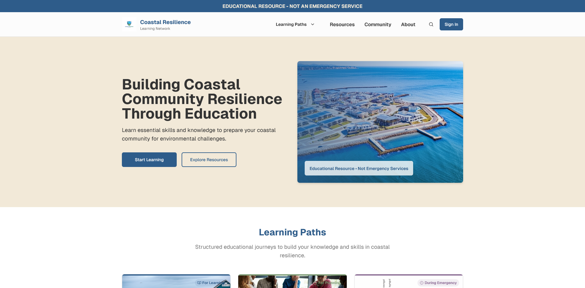 Coastal Resilience Learning Network